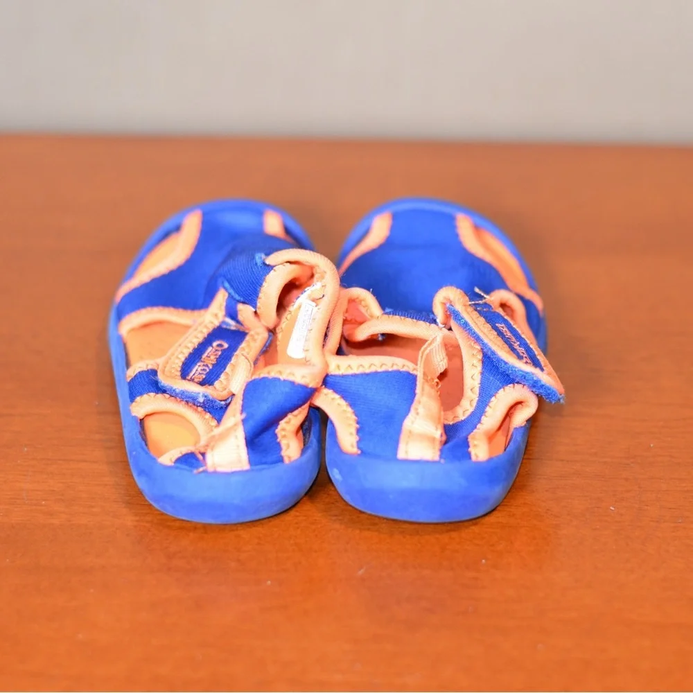 OshKosh B’gosh Kids Sandals Water Shoes Size 9 (Toddler) Blue Orange Velcro